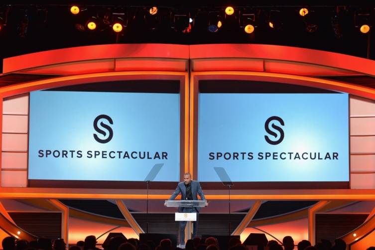 Actor Jesse Williams on stage at the 2014 Sports Spectacular Gala at the Hyatt Regency Century Plaza (Alberto E. Rodriguez,Getty Images)