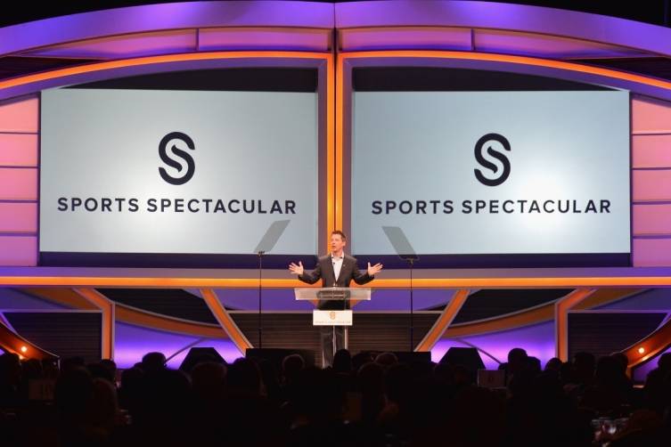 Actor Sean Hayes on stage at the 2014 Sports Spectacular Gala (Alberto E. Rodriguez,Getty Images)