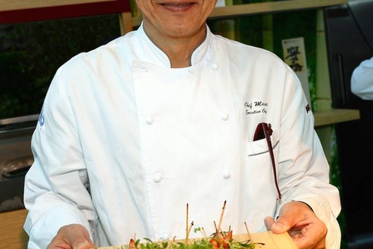 Masa Takayam at The Grand Tasting (credit Ethan Miller for Bon Appetit)