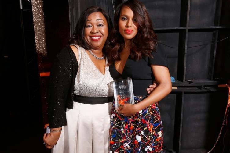 Kerry Washington and Shonda Rhimes at WIF 2014 Crystal + Lucy Awards presented by MaxMara, BMW, Perrier-Jouet, South Coast Plaza - Getty Images