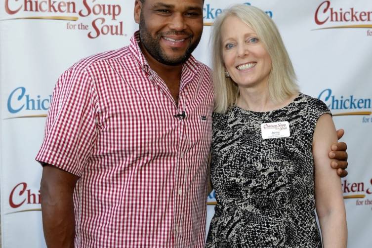 Anthony Anderson and Chicken Soup for the Soul Author Amy Newmark at book launch Las Vegas, 7.23.14