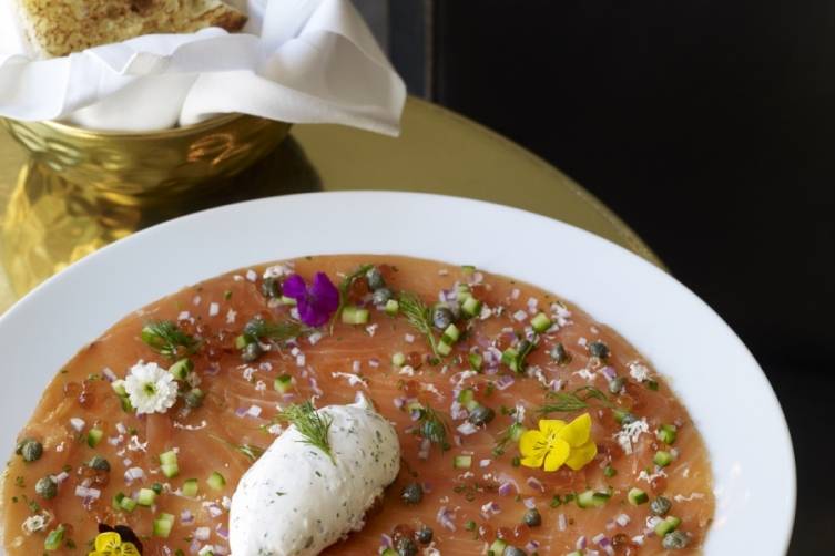 Wolfgang Puck at Hotel Bel-Air_House Cured Smoked Salmon 