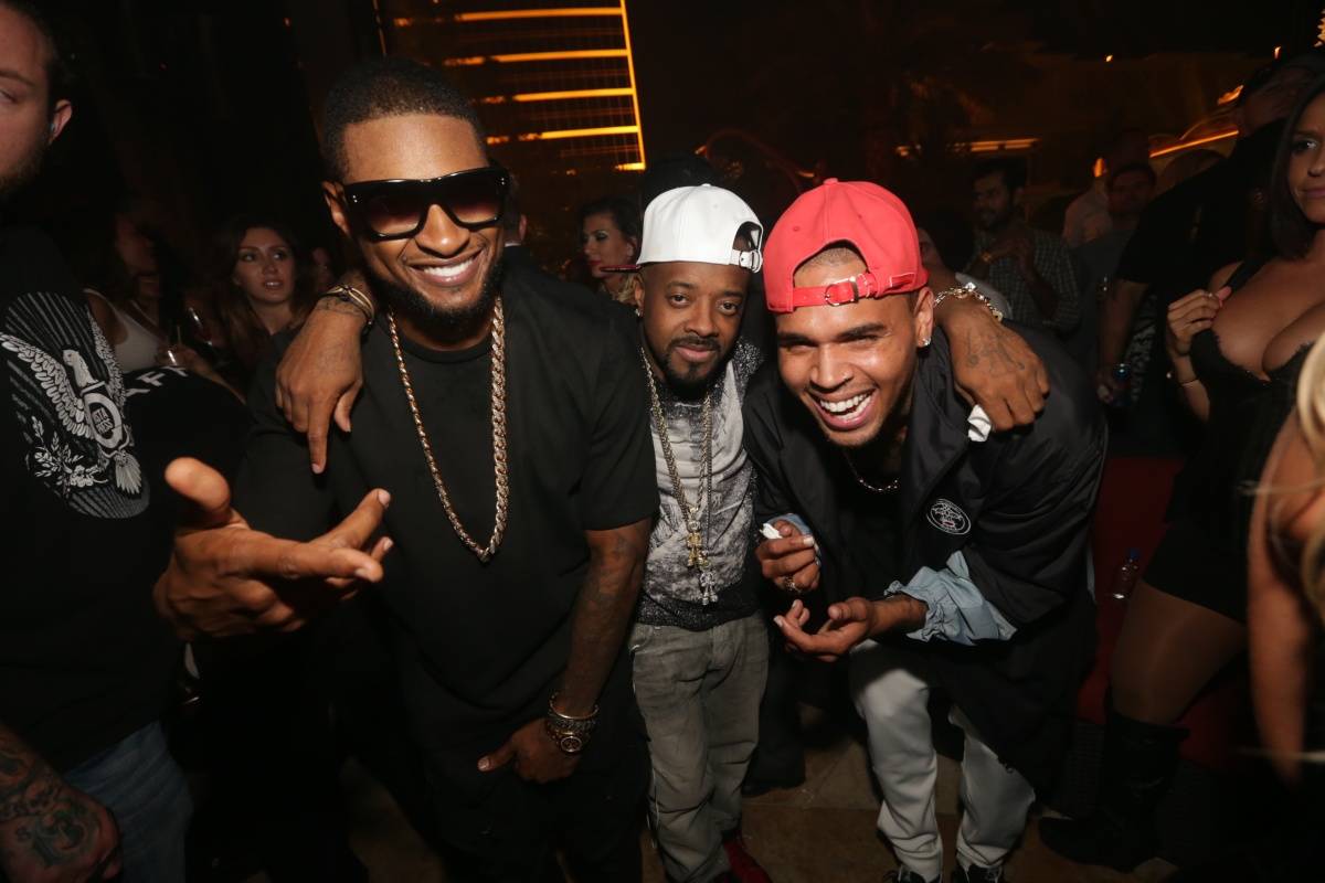 Usher and Chris Brown’s Surprise Show at XS