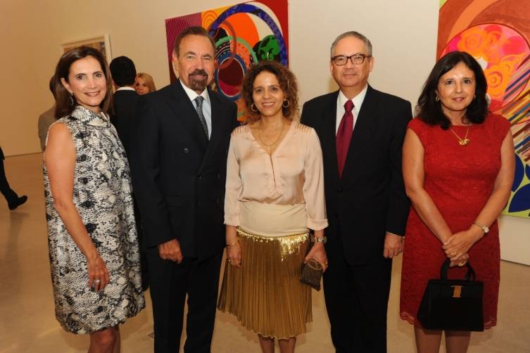 Frances Sevilla-Sacasa, Jorge M. Perez, Beatriz Milhazes, Helio & Milma Ramos at 