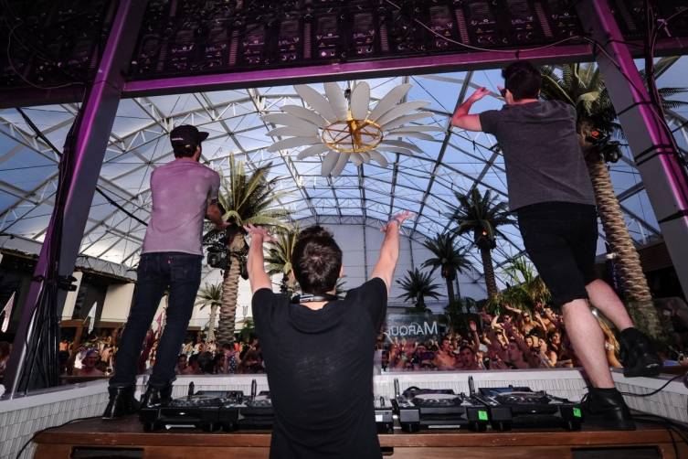 Cash Cash at Marquee Dayclub Dome Launch
