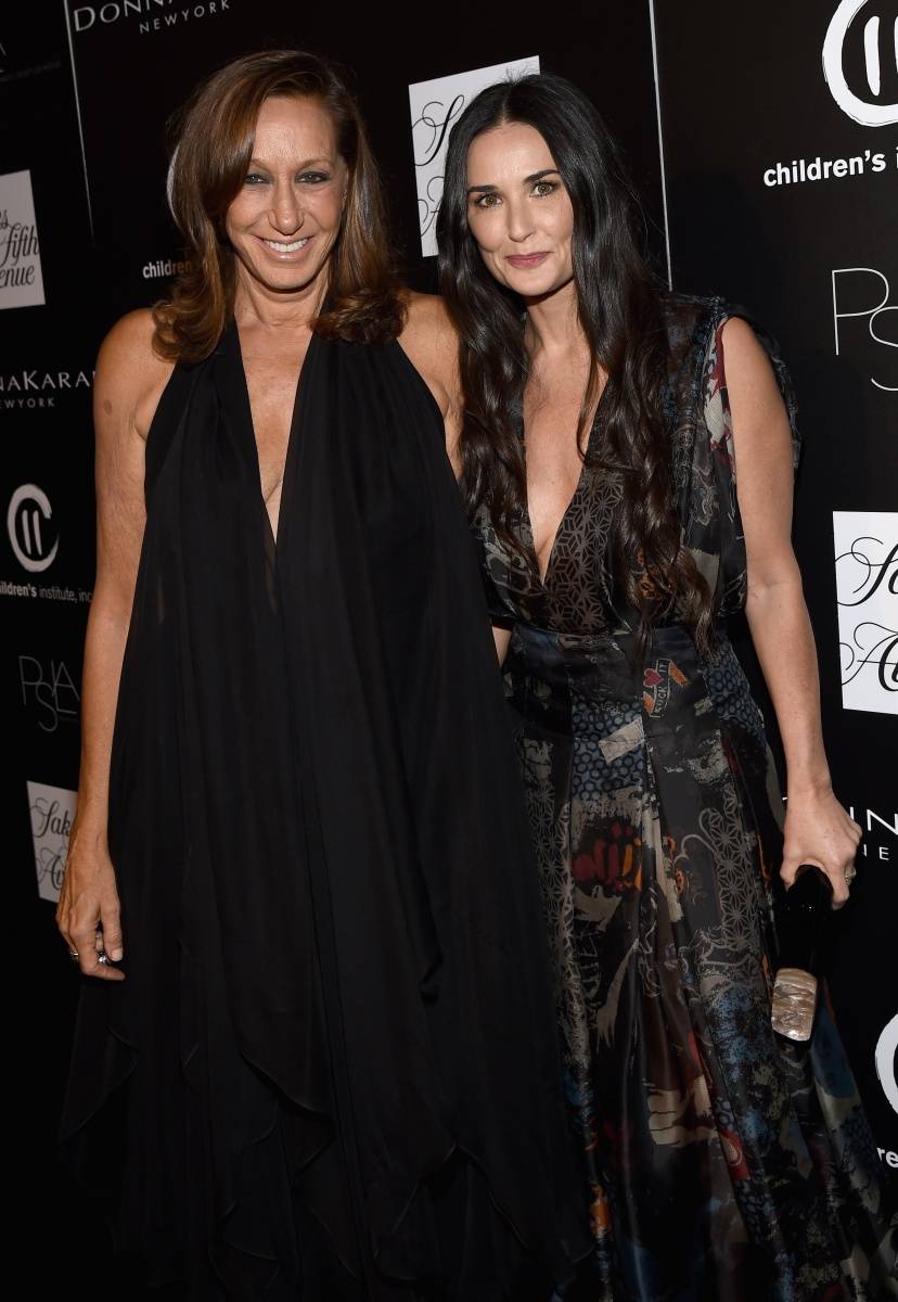 Demi Moore and Donna Karan. Photo Credit Getty Images - University of  Fashion Blog