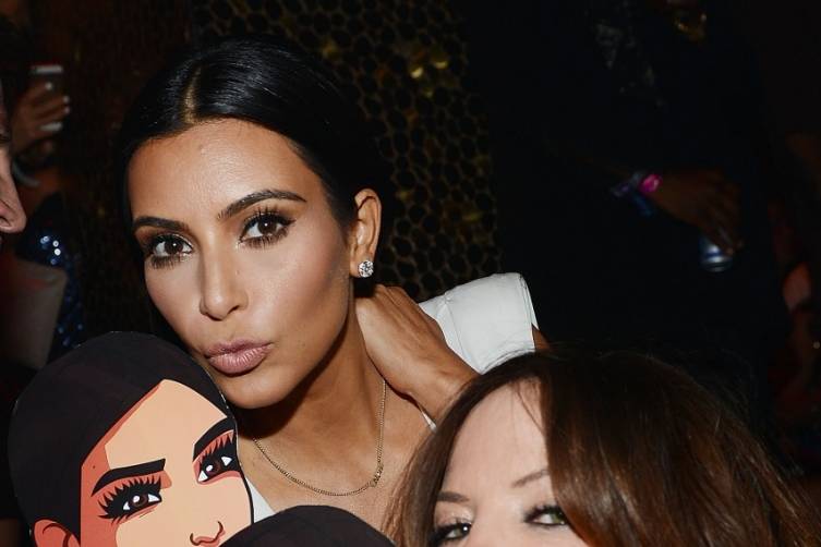 Kim Kardashian West and Robin Antin at TAO Las Vegas