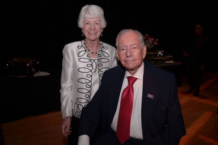 Lynn Jarvis & RonEsserman attend Miami City Ballet's private donor reception for Opening Night at the Arsht