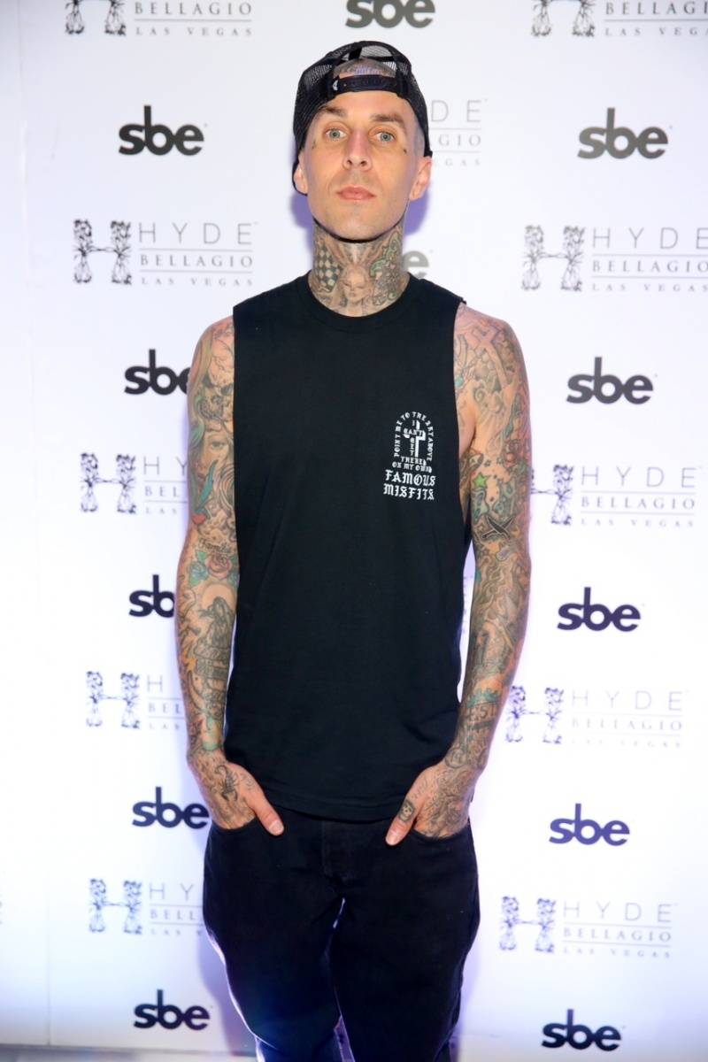 Blink-182’s Travis Barker Parties at Hyde