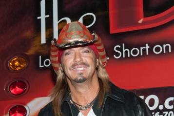 Bret Michaels’ poses for photos before taking the stage at the Downtown Las Vegas Events Center 11.7.14