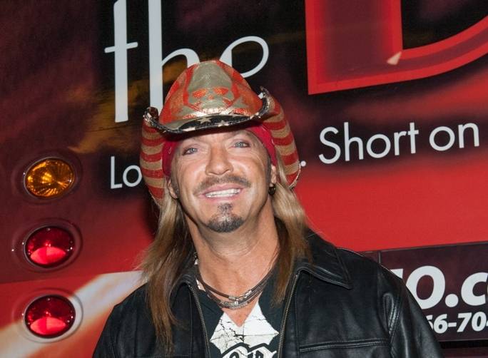 Bret Michaels' poses for photos before taking the stage at the Downtown Las Vegas Events Center 11.7.14