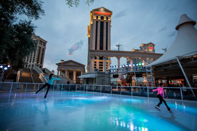 Now You Can Ice Skate at Caesars Palace