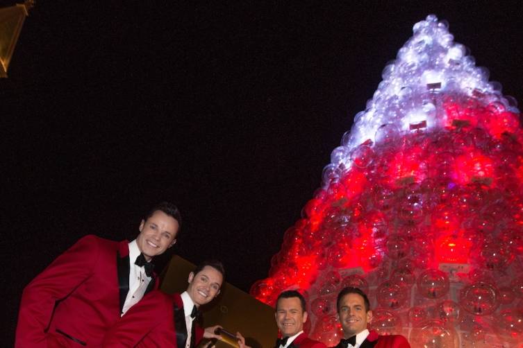 Human Nature at The Venetian Christmas Tree Lighting