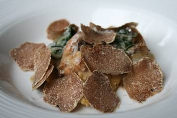 La Toque_Ravioli with Autumn Squash from the Garden, Shelling Beans, Chanterelles and Kale – add fresh shaved White Truffle – $48 supplement 1