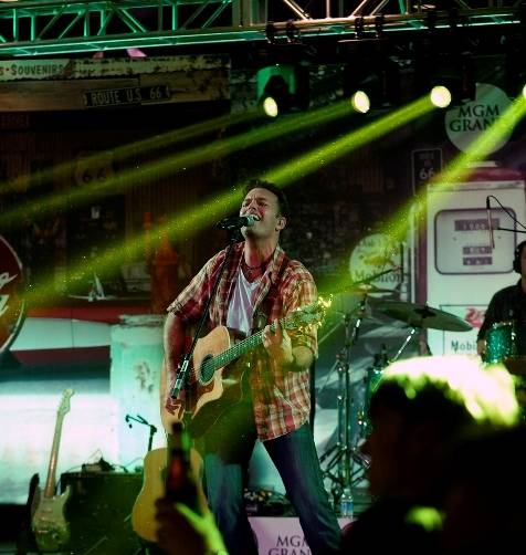 12.4.14 Lucas Hoge Performs at the Gold Buckle Zone at MGM Grand - Photo by Bryan Steffy