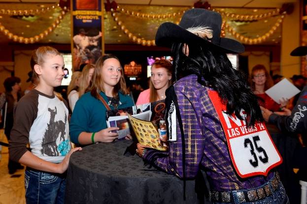 12.5.14 Barrel Racer Kassidy Dennison at the Autograph Session at MGM Grand - Photo by Bryan Steffy