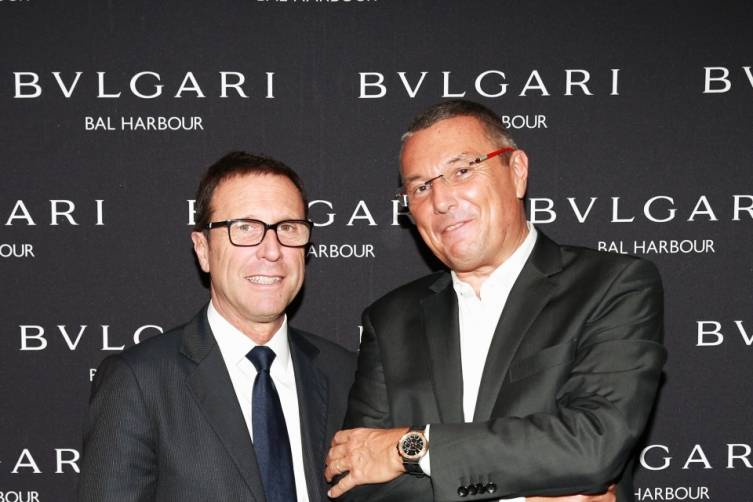 Alberto Festa & Jean-Christophe Babin at Bulgari Bal Harbour Shops Unveiling with Peter Marino - photo by Ben RosserBFAnyc.com