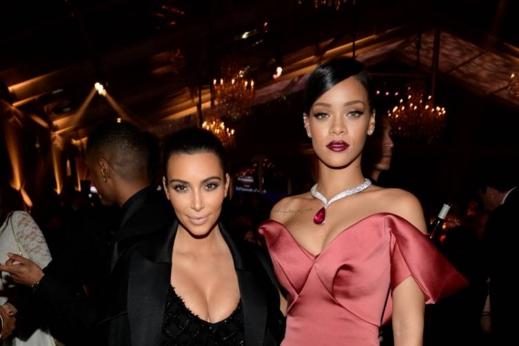 Kim Kardashian and Rihanna