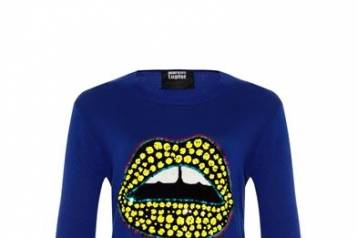 Markus Lupfer Sequined Lips Sweater $491