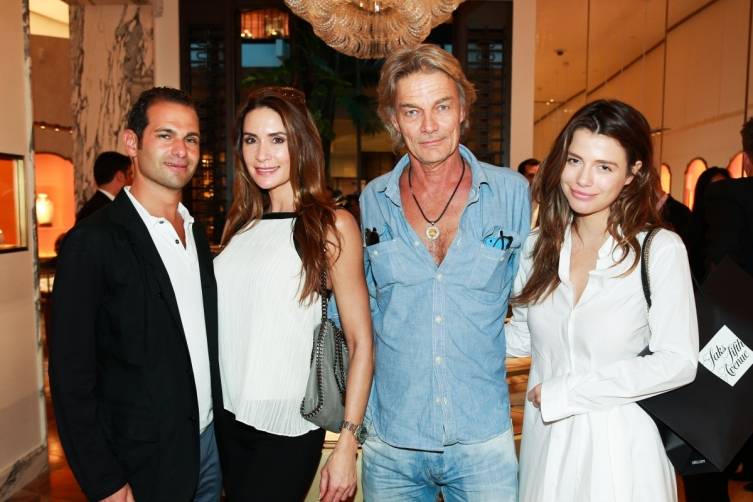 Mikael Kraemer, Stacy Milon, Andreas Bosse & Susanna Nikolova at Bulgari Bal Harbour Shops Unveiling with Peter Marino - photo by Ben RosserBFAnyc.com