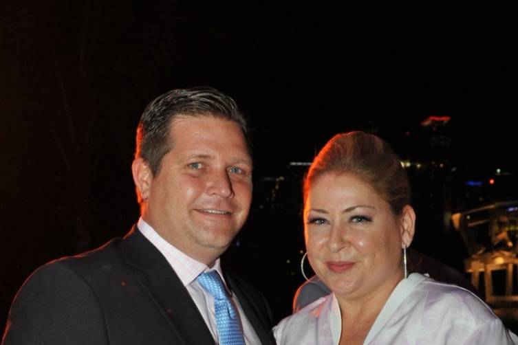 Pieter Bockweg of the OMNI CRA and Leann Standish, PAMM Interim Director - Juan E. Cabrera