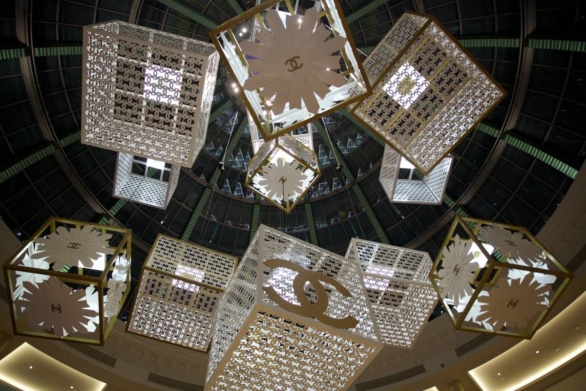 Chanel Installation at Mall of the Emirates Showcases Traditional Middle Eastern Architecture