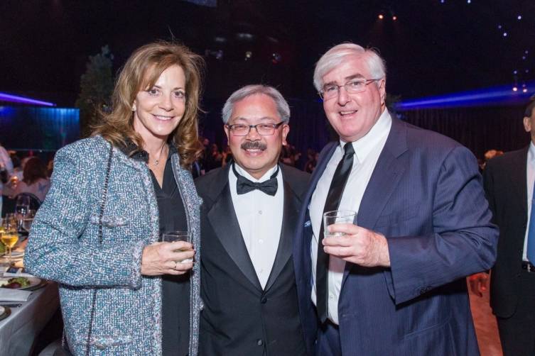 Gayle Conway, Mayor Ed Lee and Ron Conway