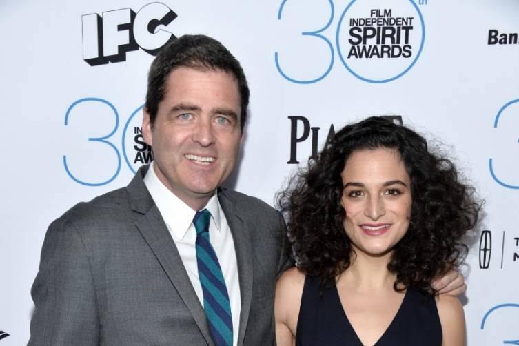 IFC President Josh Welsh and Jenny Slate attend the  Film Independent Spirit Awards Filmmaker Grant and Nominee Brunch