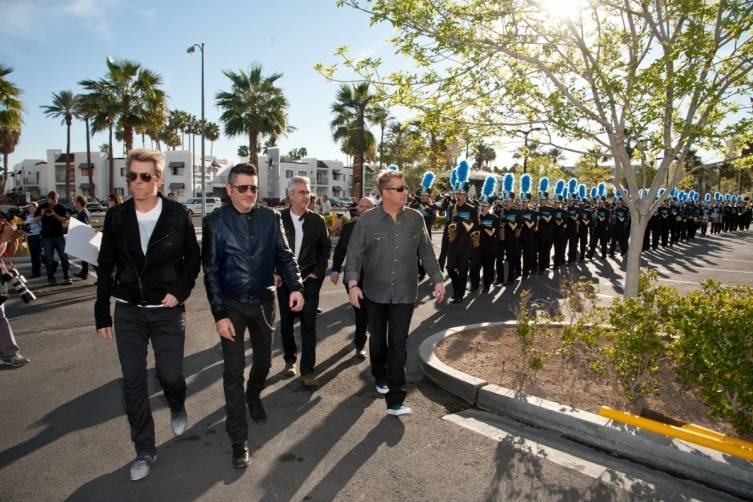 02.25.15 Rascal Flatts Leads Foothill High School Marching Band into The Joint at Hard Rock Hotel & Casino_Patrick Gray, Erik Kabik Photography