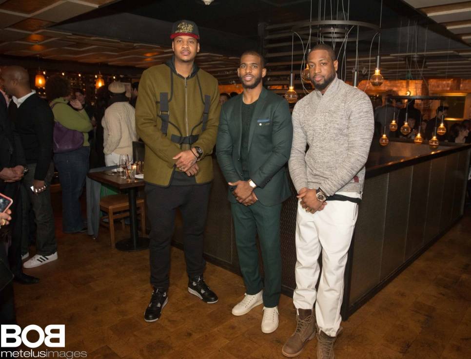 Carmelo Anthony, Dwyane Wade and Chris Paul Host All-Star Dinner