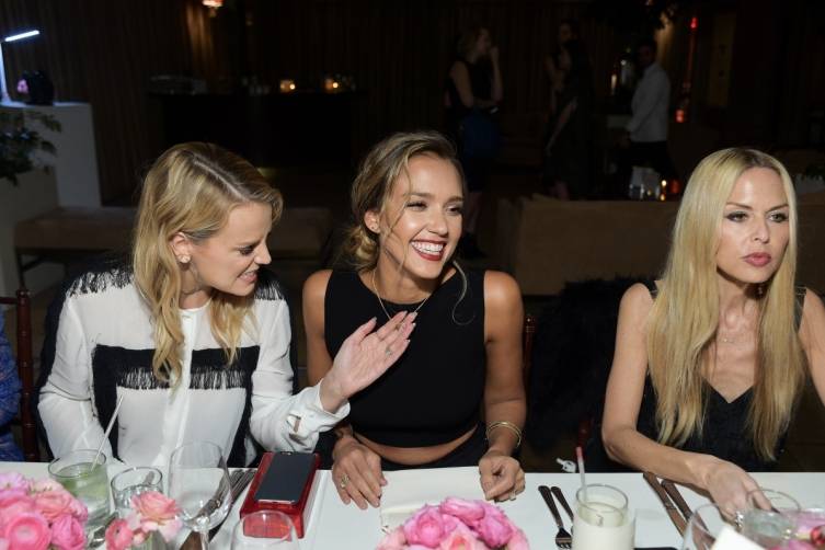 Jessica Alba attending the Chaumet gala dinner in Paris, necklace,  earring, dinner, jewelry, Jessica Alba