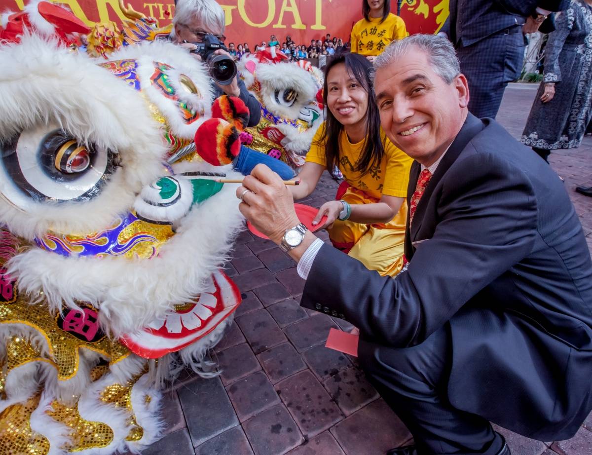 The Venetian and Palazzo Paint the Dragon Eyes for the Year of the Goat