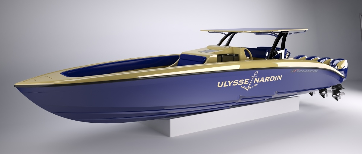 Ulysse Nardin Unveils Midnight Express Powerboat at Miami Boat Show