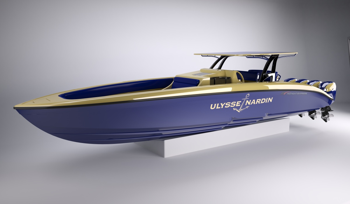 Ulysse Nardin Unveils Midnight Express Powerboat at Miami Boat Show