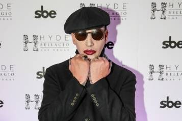 Marilyn Manson walking the red carpet at Hyde Bellagio (1)