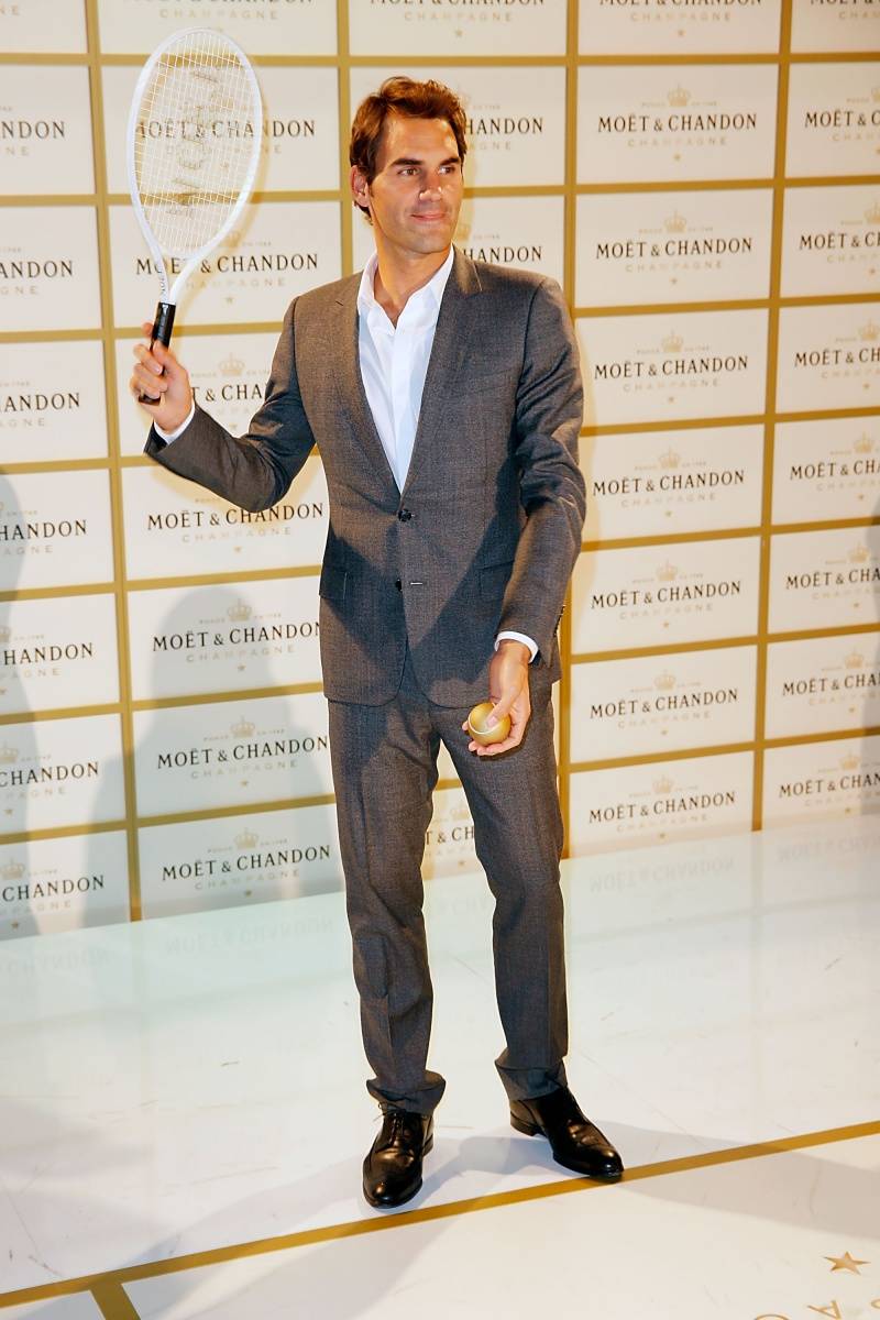 Roger Federer Celebrates 1000th Career Win at Chic Champagne Soiree