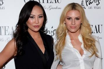 Chateau_Morgan Stewart and Dorothy Wang Pose on the Red Carpet at Chateau Nightclub & Rooftop_Bryan Steffy
