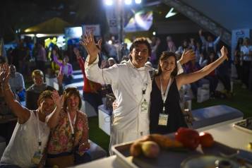 Jean-Christophe Novelli wowed crowds with live cookery demonstrations copy