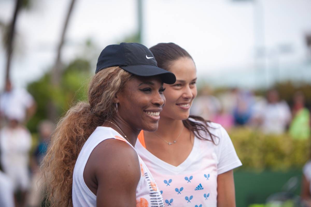 Serena Williams Plays At Ritz Carlton Key Biscayne for Charity