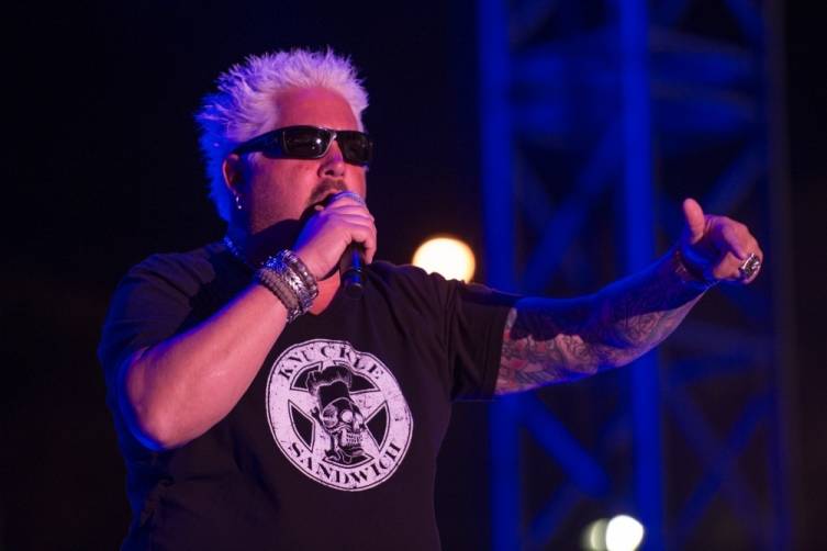 Guy Fieri at Sammy Hagar & The Circle's Concert at Downtown Las Vegas Events Center 4.11.15
