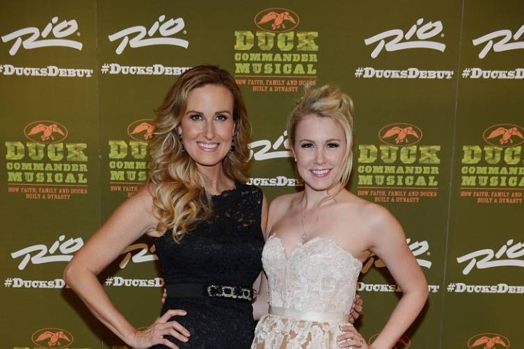 Korie Robertson and Ginna Claire Mason at World Premiere of DUCK COMMANDER MUSICAL 4.15.15_Credit Denise Truscello