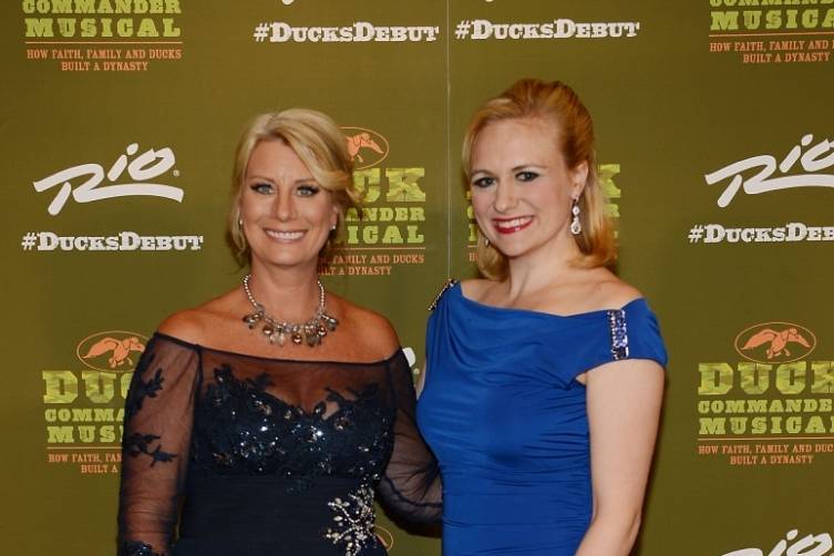 Lisa Robertson and Haley Swindal at World Premiere of DUCK COMMANDER MUSICAL 4.15.15_Credit Denise Truscello