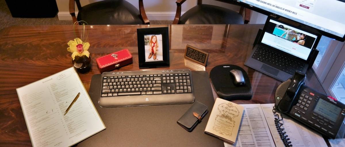 What S On My Desk Michael Newcombe Of The Four Seasons Beverly Hills
