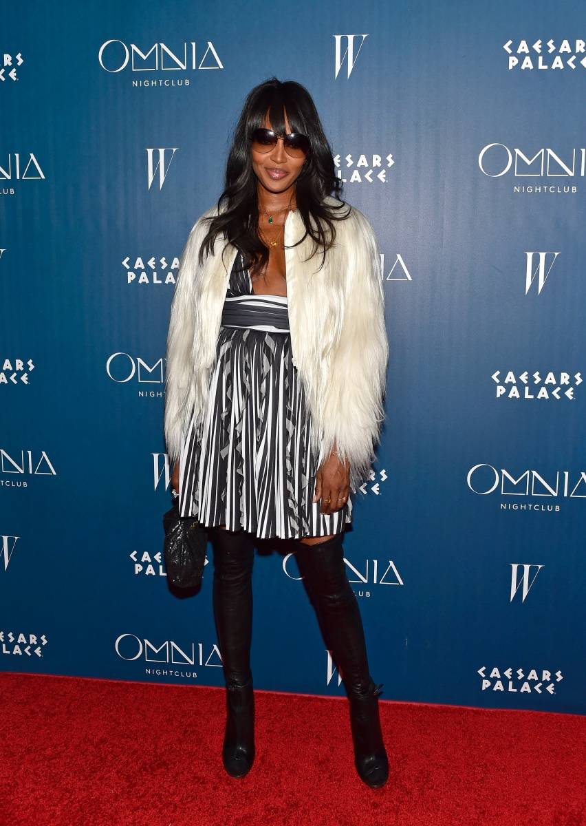 Supermodel Naomi Campbell Takes over the Turntables at Omnia
