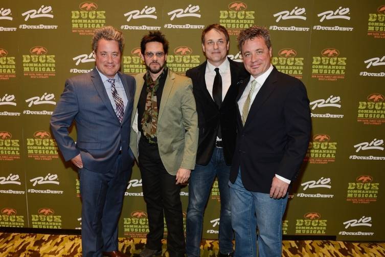 Robert Morris, Joe Shane, Asa Somers and Steven Morris at World Premiere of DUCK COMMANDER MUSICAL 4.15.15_Credit Denise Truscello