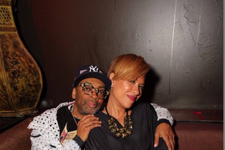 Spike Lee and Tonya Lewis Lee at TAO Fight Weekend