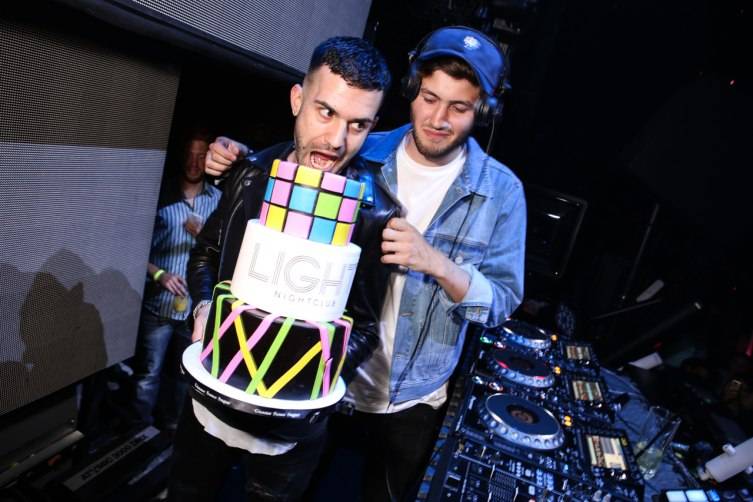 Baauer and A Trak  with cake 2