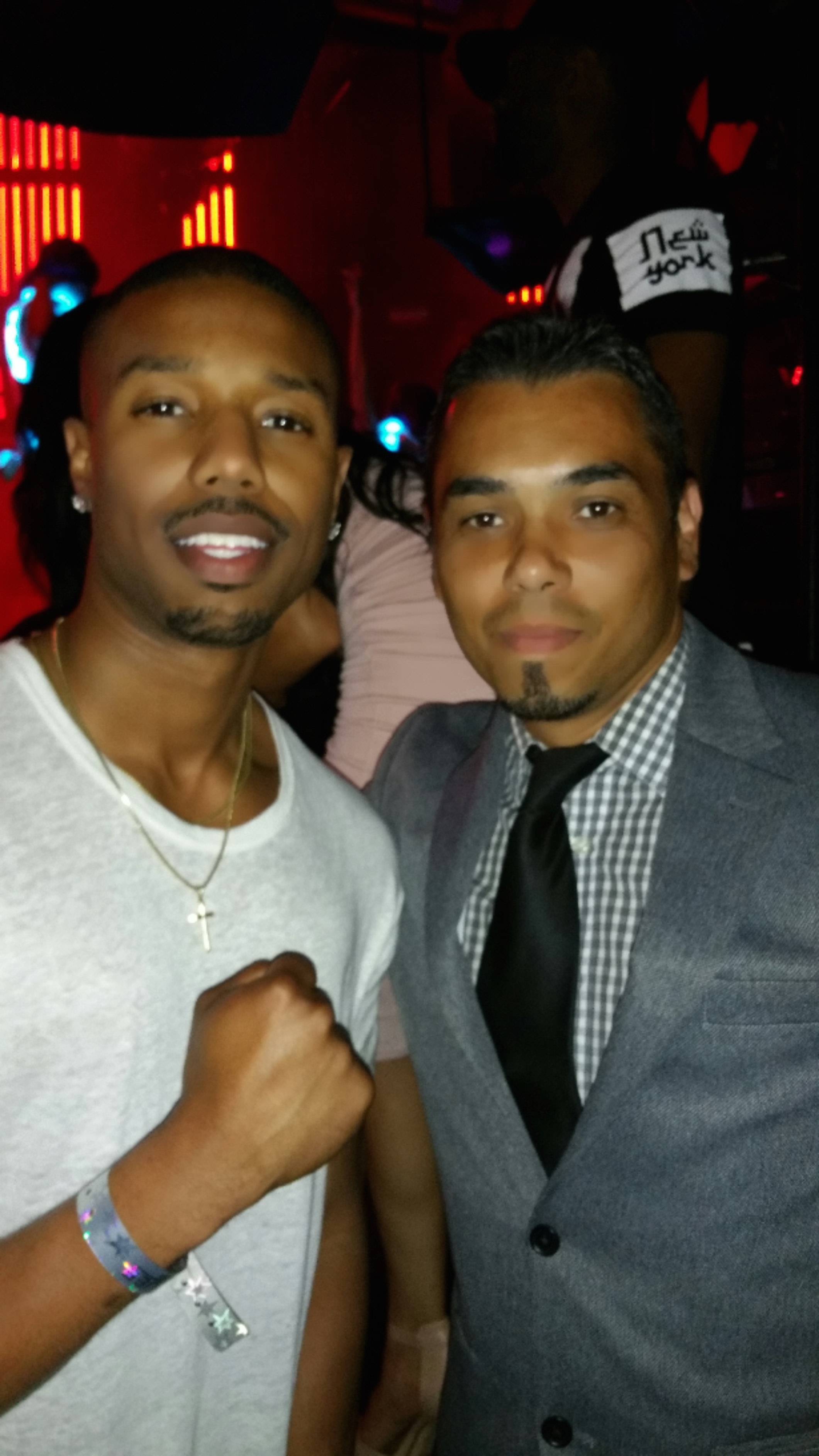 Michael B Jordan Parties at Marquee