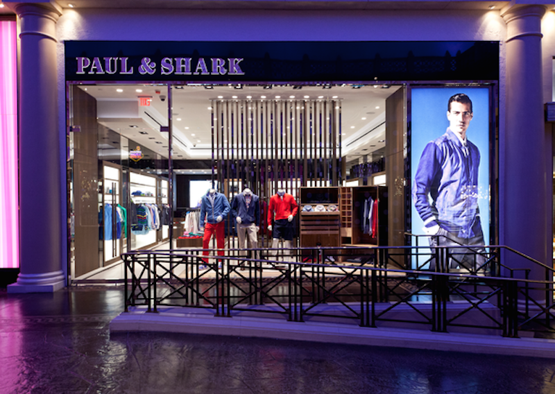 Vegas: Italian Paul & Shark Lands at the Forum Shops at Caesars