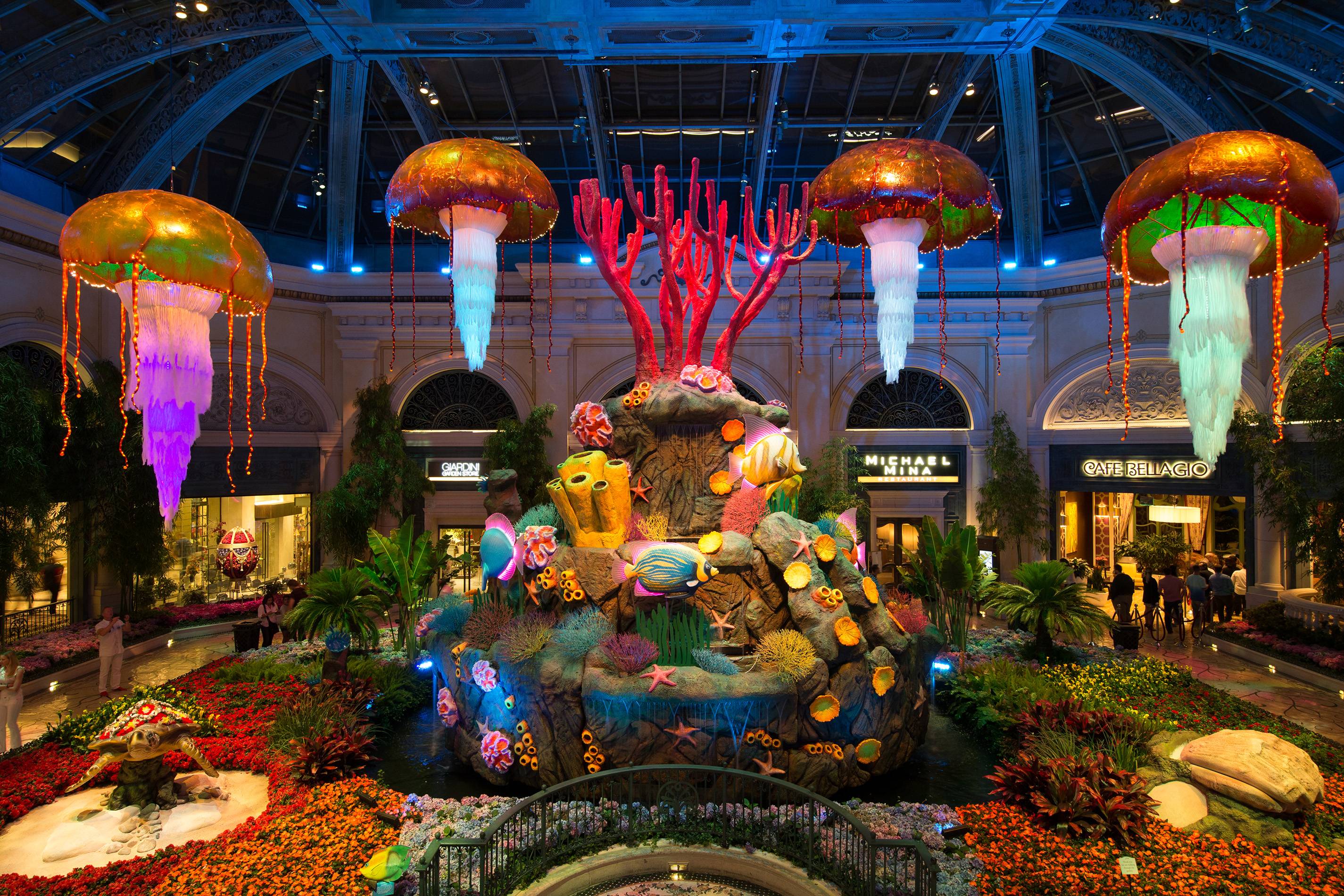 The Bellagio Conservatory Goes to the Sea for Summer